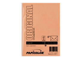Envelop Papicolor C6 114x162mm oranje pak à 6 stuks