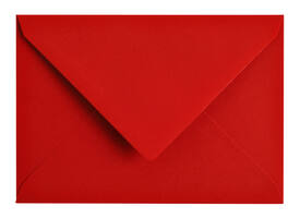 Envelop Papicolor C6 114x162mm rood pak à 6 stuks