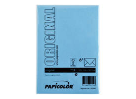 Envelop Papicolor C6 114x162mm hemelsblauw pak à 6 stuks