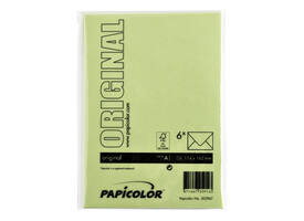 Envelop Papicolor C6 114x162mm appelgroen pak à 6 stuks