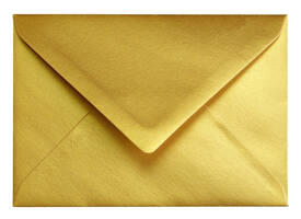 Envelop Papicolor C6 114x162mm metallic goud pak à 6 stuks