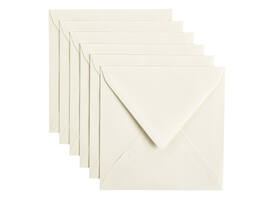 Envelop Papicolor 140x140mm anjerwit pak à 6 stuks