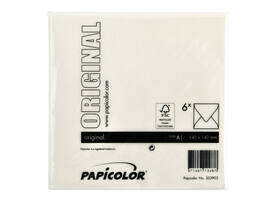Envelop Papicolor 140x140mm anjerwit pak à 6 stuks