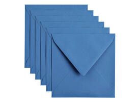 Envelop Papicolor 140x140mm donkerblauw pak à 6 stuks