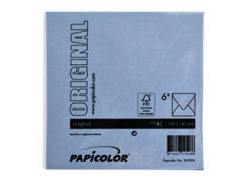 Envelop Papicolor 140x140mm donkerblauw pak à 6 stuks