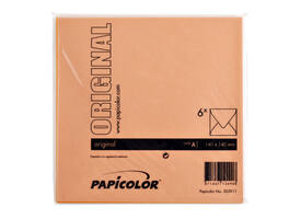 Envelop Papicolor 140x140mm oranje pak à 6 stuks