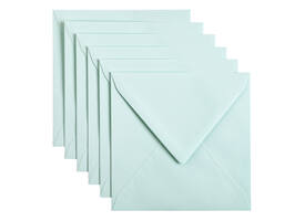 Envelop Papicolor 140x140mm zeegroen pak à 6 stuks