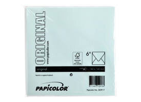 Envelop Papicolor 140x140mm zeegroen pak à 6 stuks