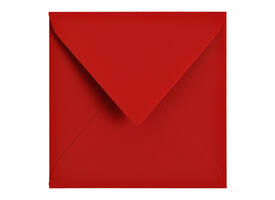 Envelop Papicolor 140x140mm rood pak à 6 stuks