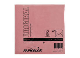 Envelop Papicolor 140x140mm rood pak à 6 stuks