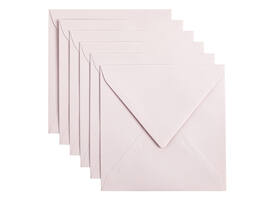 Envelop Papicolor 140x140mm lichtroze pak à 6 stuks