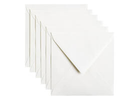 Envelop Papicolor 140x140mm hagelwit pak à 6 stuks