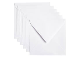 Envelop Papicolor 140x140mm kraft wit pak à 6 stuks