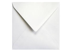 Envelop Papicolor 140x140mm metallic parelwit pak à 6 stuks