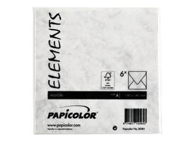 Envelop Papicolor 140x140mm marble grijs pak à 6 stuks