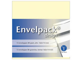 Envelop Papyrus Envelpack Design C6 114x162mm ivoor 894400 15 stuks