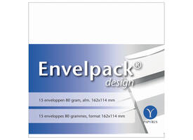 Envelop Papyrus Envelpack Design C6 114x162mm wit 894406 15 stuks