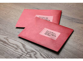 Etiket Rillprint 105x74mm mat transparant 200 stuks