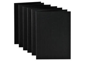 Correspondentiekaart Papicolor dubbel 105x148mm ravenzwart pak à 6 stuks