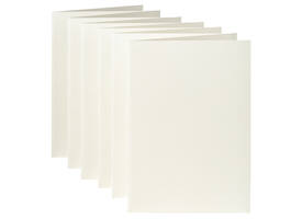 Correspondentiekaart Papicolor dubbel 105x148mm anjerwit pak à 6 stuks