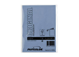 Correspondentiekaart Papicolor dubbel 105x148mm donkerblauw pak à 6 stuks