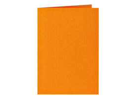 Correspondentiekaart Papicolor dubbel 105x148mm oranje pak à 6 stuks