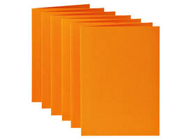 Correspondentiekaart Papicolor dubbel 105x148mm oranje pak à 6 stuks