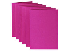 Correspondentiekaart Papicolor dubbel 105x148mm felroze pak à 6 stuks