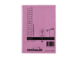 Correspondentiekaart Papicolor dubbel 105x148mm felroze pak à 6 stuks