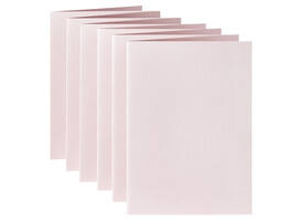 Correspondentiekaart Papicolor dubbel 105x148mm lichtroze pak à 6 stuks