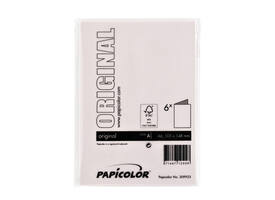 Correspondentiekaart Papicolor dubbel 105x148mm lichtroze pak à 6 stuks