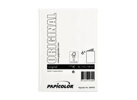 Correspondentiekaart Papicolor dubbel 105x148mm hagelwit pak à 6 stuks