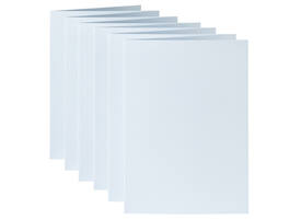 Correspondentiekaart Papicolor dubbel 105x148mm babyblauw pak à 6 stuks