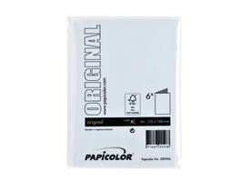 Correspondentiekaart Papicolor dubbel 105x148mm babyblauw pak à 6 stuks