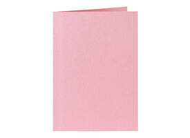 Correspondentiekaart Papicolor dubbel 105x148mm babyroze pak à 6 stuks