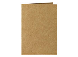 Correspondentiekaart Papicolor dubbel 105x148mm bruin pak à 6 stuks