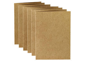 Correspondentiekaart Papicolor dubbel 105x148mm bruin pak à 6 stuks