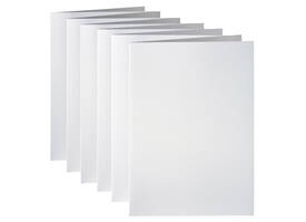 Correspondentiekaart Papicolor dubbel 105x148mm metallic parelwit pak à 6 stuks