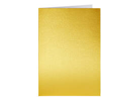 Correspondentiekaart Papicolor dubbel 105x148mm metallic goud pak à 6 stuks