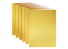 Correspondentiekaart Papicolor dubbel 105x148mm metallic goud pak à 6 stuks