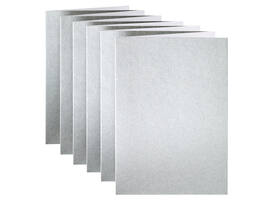 Correspondentiekaart Papicolor dubbel 105x148mm metallic zilver pak à 6 stuks