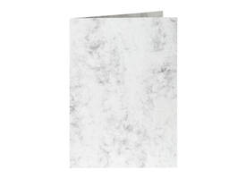 Correspondentiekaart Papicolor dubbel 105x148mm marmer grijs pak à 6 stuks