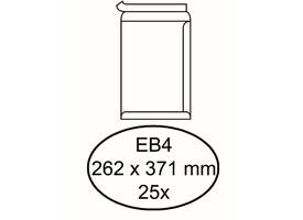 Envelop Hermes akte EB4 262x371mm zelfklevend wit pak à 25 stuks