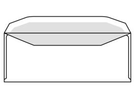 Envelop IEZZY C5/6 114x229mm venster rechts gegomd wit 500 stuks