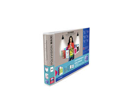 Presentatieringband Oxford Polyvision Maxi A3 dwars 4-rings D-mech 30mm transparant