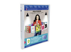 Presentatieringband Oxford Polyvision A4 4-rings O-mech 20mm transparant