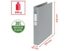 Ringband Esselte VIVIDA A4 25mm 30% gerecycled PP folie zwart