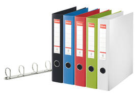 Ringband Esselte Standaard maxi 30% gerecycled PP folie wit