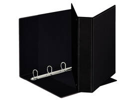 Presentatieringband Esselte panorama A4 4-rings D-mechaniek 30mm PP zwart