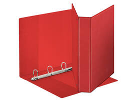 Presentatieringband Esselte panorama A4 4-rings D-mechaniek 30mm PP rood